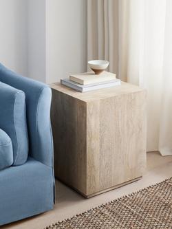 John Lewis Haven Side Table, FSC-Certified (Mango Wood), Natural - view 2, Natural