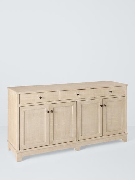 John Lewis Lynton 3 Drawer, 4 Door Sideboard, Natural, Natural