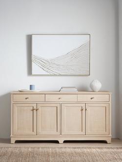 John Lewis Lynton 3 Drawer, 4 Door Sideboard, Natural - view 2, Natural