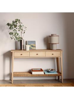 John Lewis Lynton Console Table, Natural - view 2, Natural