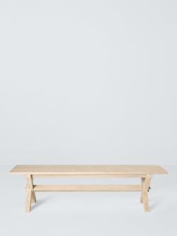 John Lewis Lynton Dining Bench, L170cm, Natural - view 2, Natural