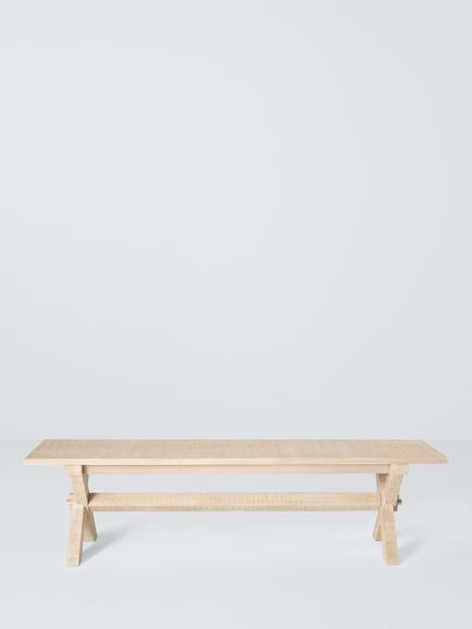 John Lewis Lynton Dining Bench, L170cm, Natural - view 2, Natural