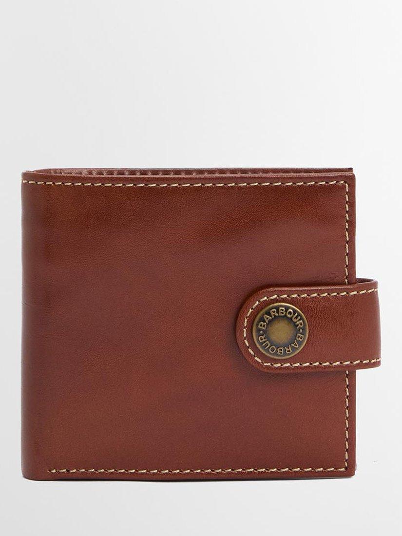 Barbour Bolam Leather Wallet, Heritage Brown
