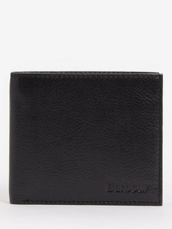 Barbour Colwell Leather Billfold Wallet, Black/Classic, Black/Classic