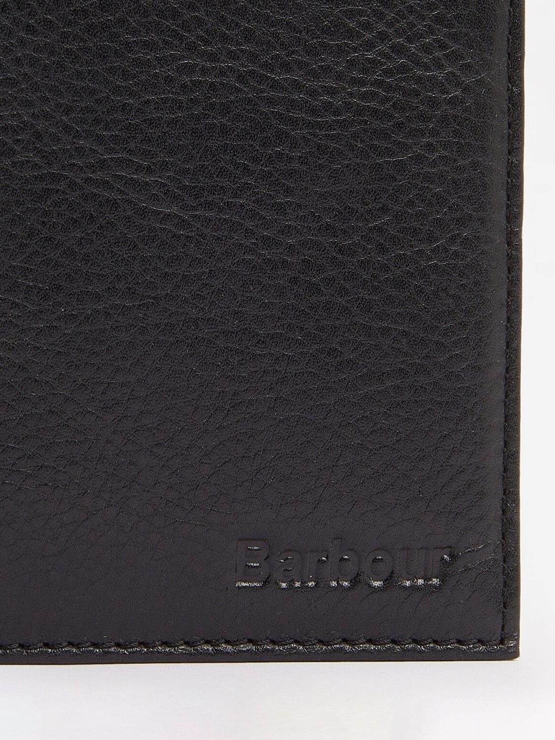 Product image 5 of 7, which shows Barbour Colwell Leather Billfold Wallet, Black/Classic