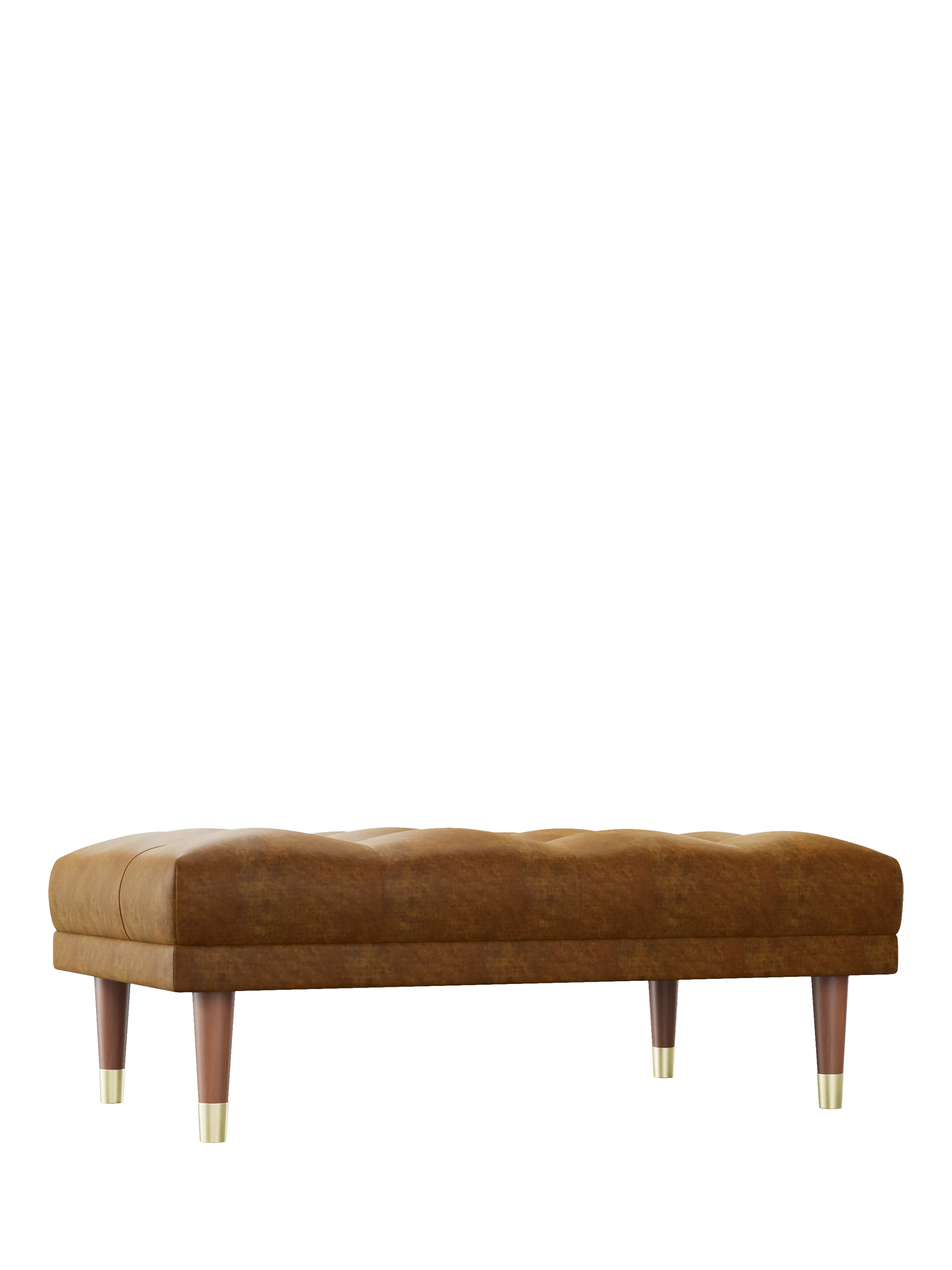 At the Helm Grace Leather Footstool