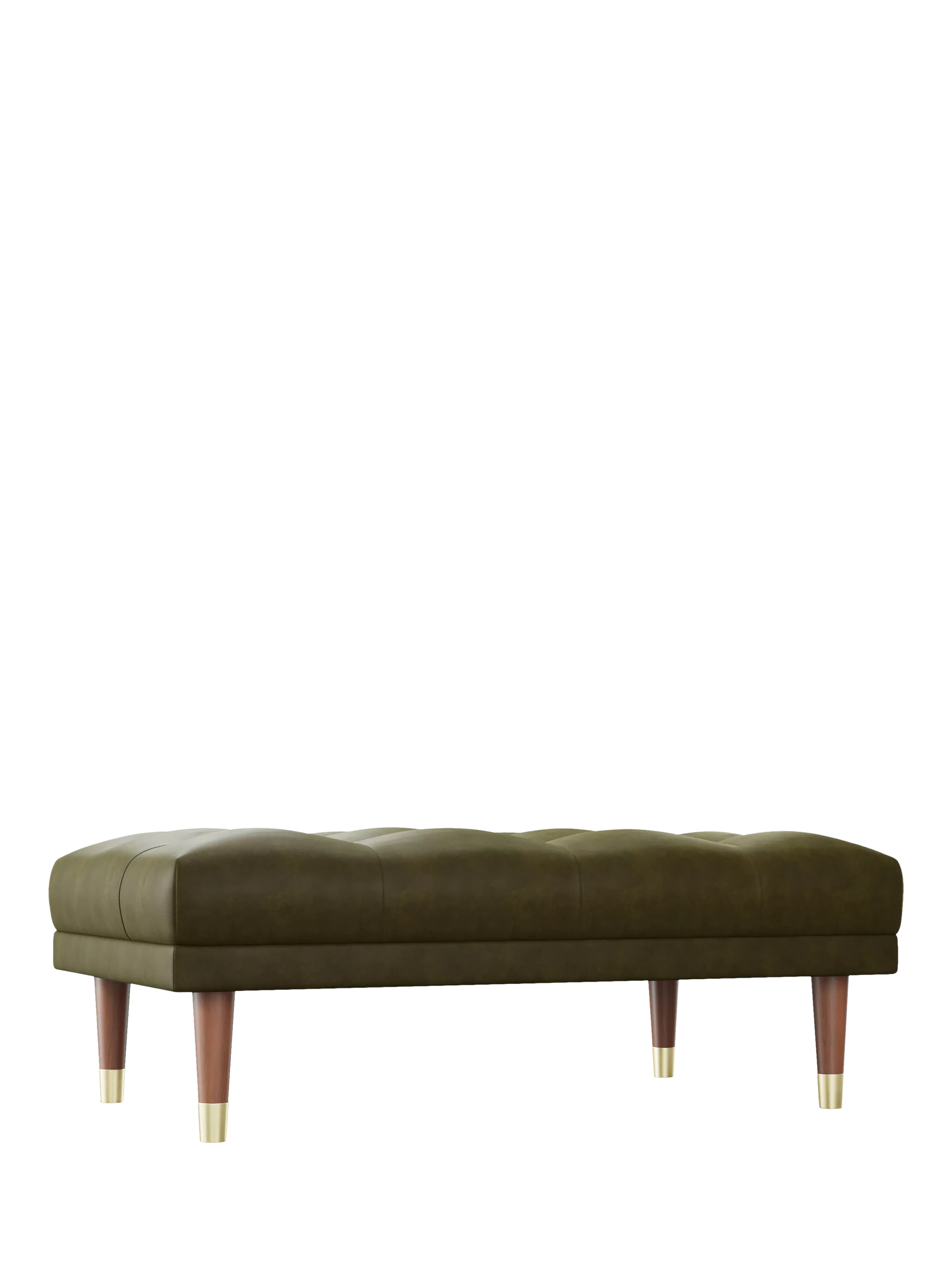 At the Helm Grace Leather Footstool