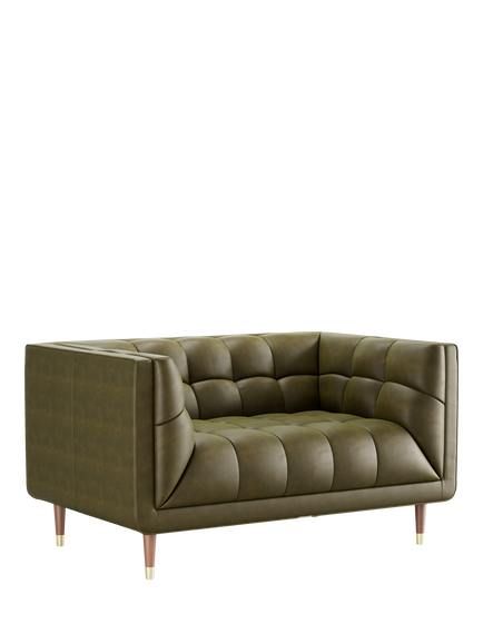 At The Helm Grace Small 2 Seater Leather Sofa, Adventurer Desert Cacti