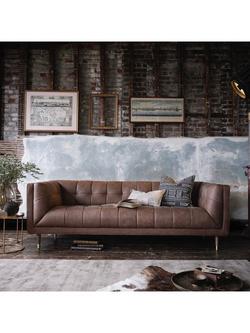 At The Helm Grace Small 2 Seater Leather Sofa - view 2, Adventurer Desert Cacti