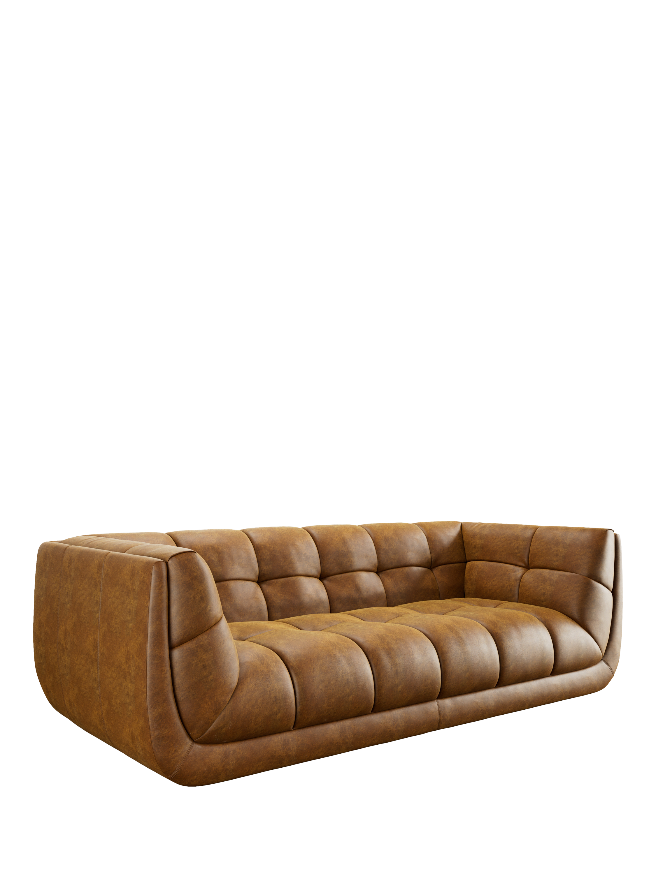 Leo Range, At the Helm Leo Grand 3 Seater Leather Sofa, Adventurer Coyote Tan