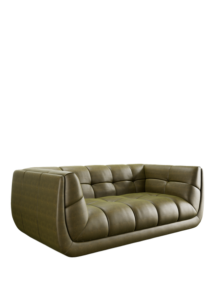 At The Helm Leo Large 2 Seater Leather Sofa, Adventurer Desert Cacti