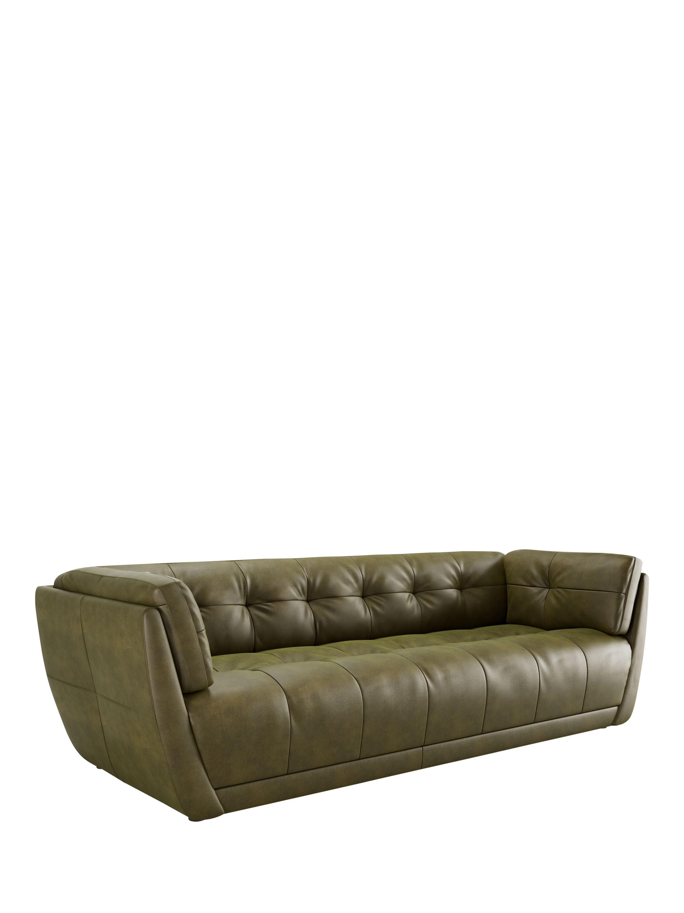 Theo Range, At the Helm Theo Grand 4 Seater Leather Sofa, Adventurer Desert Cacti