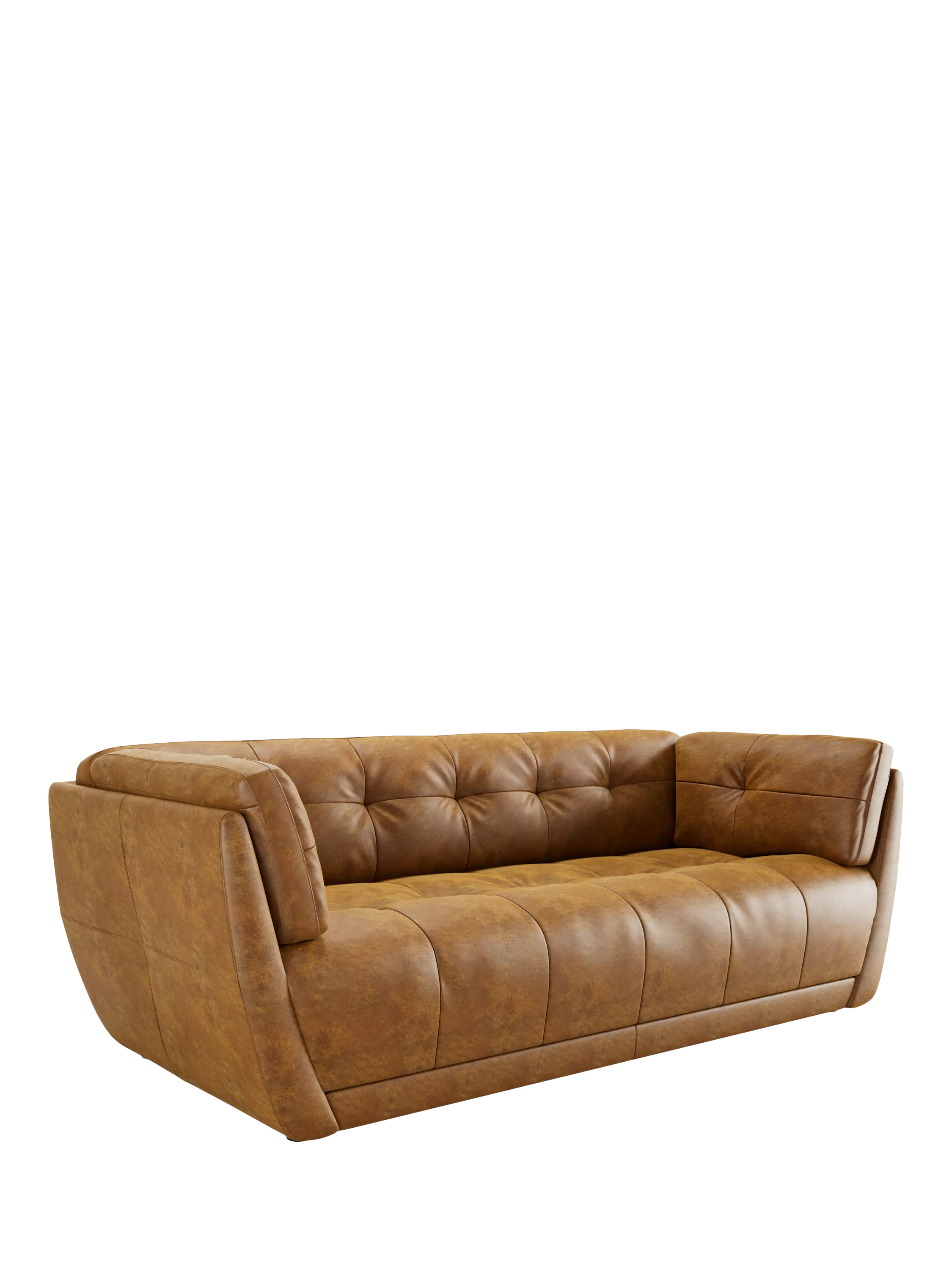 At the Helm Theo Large 3 Seater Leather Sofa
