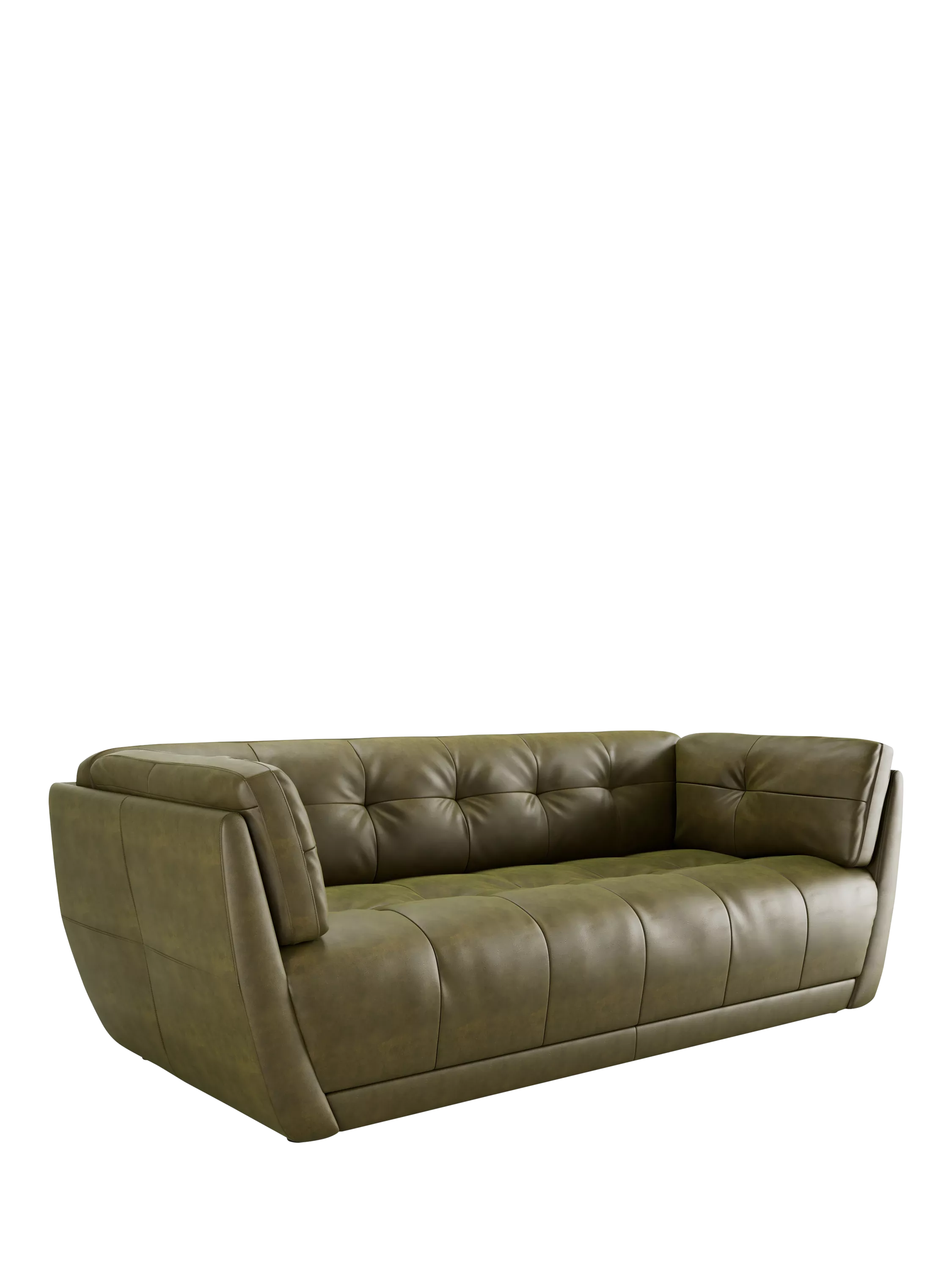 At the Helm Theo Large 3 Seater Leather Sofa