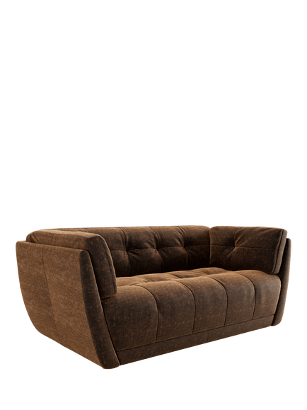 At the Helm Theo Medium 2 Seater Sofa, Balmoral Brown Bramble
