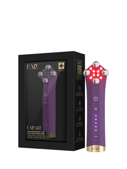 FOREO FAQ™ 401 Dual Microcurrent LED Face & Neck Toning Device, 