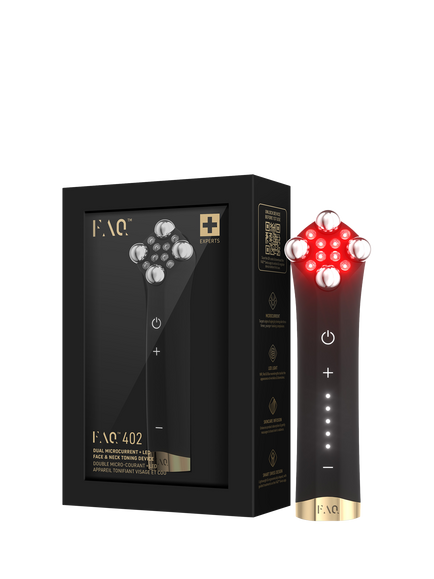 FOREO FAQ™ 402 Dual Microcurrent LED Face & Neck Toning Device, 