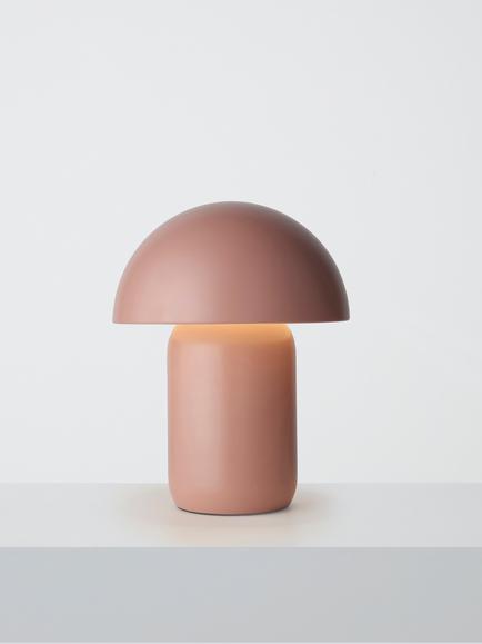 John Lewis Mushroom Rechargeable Portable Dimmable Table Lamp, Plaster
