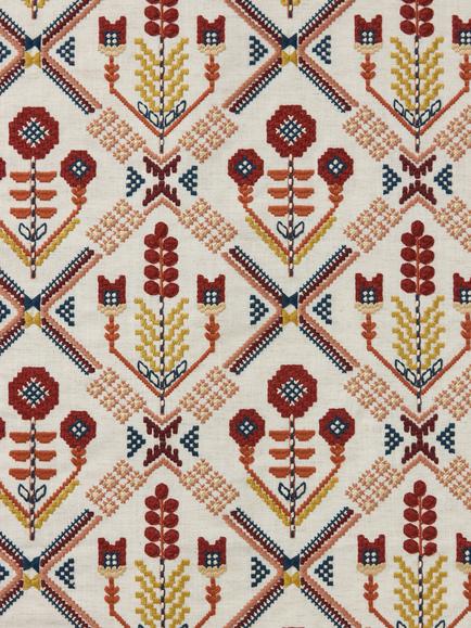 John Lewis Aiyana Trellis Made to Measure Curtains or Roman Blind, Multi, Multi