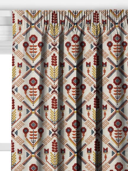 John Lewis Aiyana Trellis Made to Measure Curtains or Roman Blind, Multi - view 2, Multi