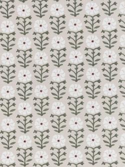 John Lewis Aria Floral Print Made to Measure Curtains or Roman Blind, Natural, Natural