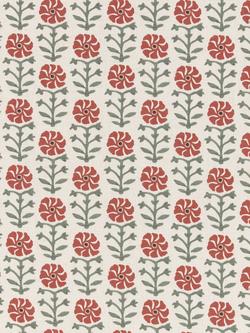 John Lewis Aria Floral Print Made to Measure Curtains or Roman Blind, Sienna, Sienna