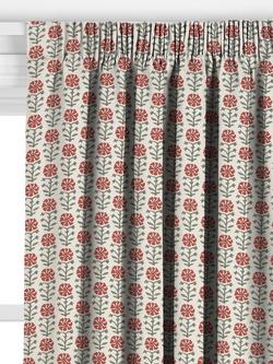 John Lewis Aria Floral Print Made to Measure Curtains or Roman Blind, Sienna - view 2, Sienna