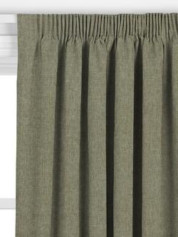 John Lewis Cotton Blend Made to Measure Curtains or Roman Blind, Forest Green - view 2, Forest Green