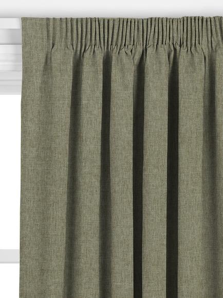 John Lewis Cotton Blend Made to Measure Curtains or Roman Blind, Forest Green - view 2, Forest Green