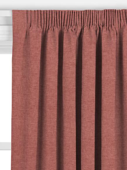 John Lewis Cotton Blend Made to Measure Curtains or Roman Blind, Pink Clay - view 2, Pink Clay