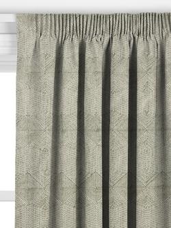 John Lewis Flax Made to Measure Curtains or Roman Blind, Myrtle Green - view 2, Myrtle Green