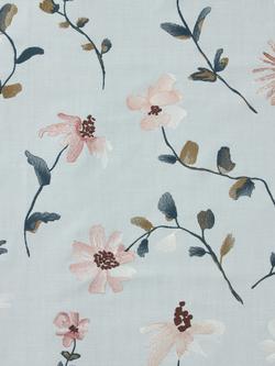 John Lewis Isabelle Made to Measure Curtains or Roman Blind, Ice Blue, Ice Blue