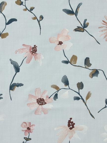 John Lewis Isabelle Made to Measure Curtains or Roman Blind, Ice Blue, Ice Blue