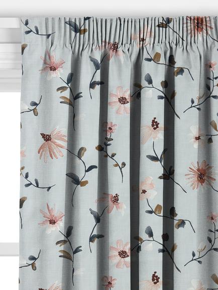 John Lewis Isabelle Made to Measure Curtains or Roman Blind, Ice Blue - view 2, Ice Blue