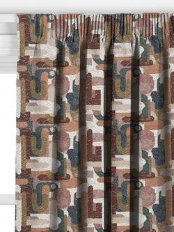 John Lewis Jazz Embroidery Made to Measure Curtains or Roman Blind, Multi - view 2, Multi