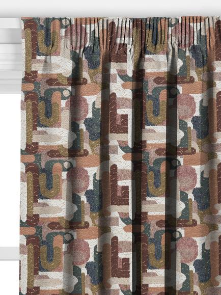 John Lewis Jazz Embroidery Made to Measure Curtains or Roman Blind, Multi - view 2, Multi