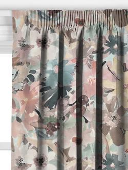 John Lewis Martha Floral Made to Measure Curtains or Roman Blind, Multi - view 2, Multi