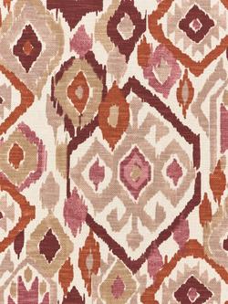 John Lewis Maya Ikat Made to Measure Curtains or Roman Blind, Dusty Clay, Dusty Clay