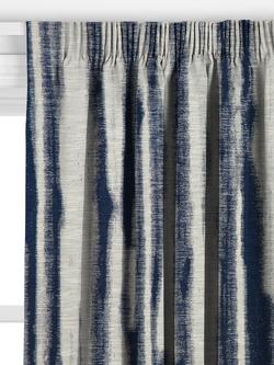 John Lewis Ombre Ikat Made to Measure Curtains or Roman Blind, Indigo - view 2, Indigo