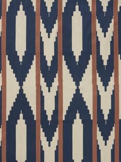 John Lewis Paz Made to Measure Curtains or Roman Blind, Blue/Natural, Blue/Natural