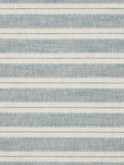 John Lewis Whitby Stripe Made to Measure Curtains or Roman Blind, Bluestone, Bluestone
