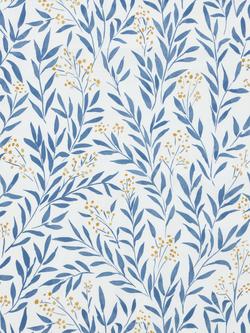 John Lewis Tansy Furnishing Fabric, Blue/Yellow, Blue/Yellow