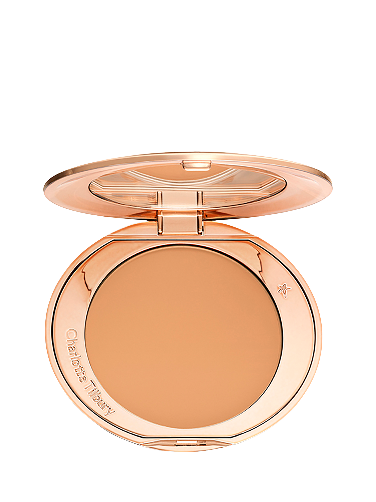 Product image 1 of 5, which shows Charlotte Tilbury Airbrush Flawless Finish Powder Refill, 3 Tan