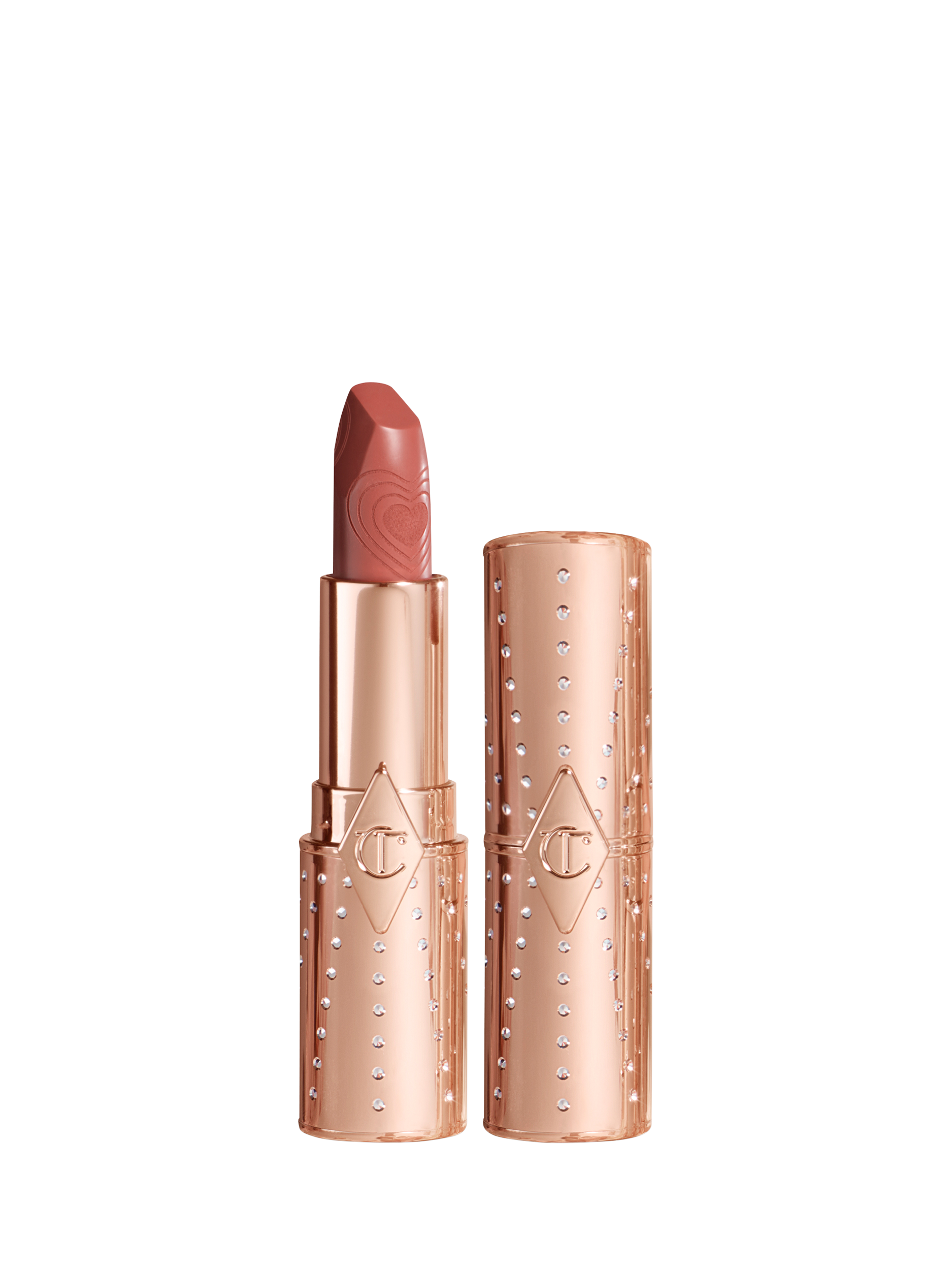 Product image 1 of 5, which shows Charlotte Tilbury Look of Love Lipstick, Nude Romance