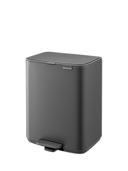 Brabantia Bo Pedal Bin, 12L - view 2, Mineral Infinite Grey