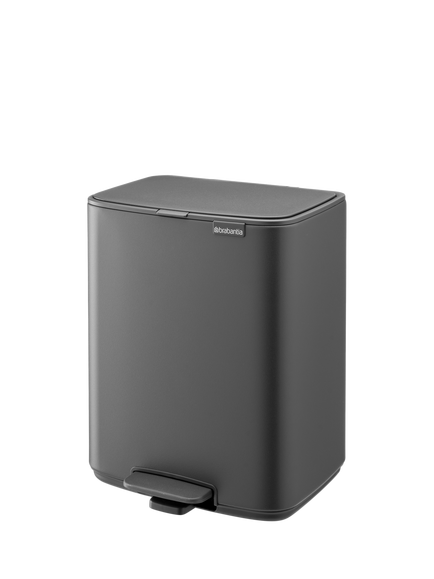 Brabantia Bo Pedal Bin, 12L - view 2, Mineral Infinite Grey
