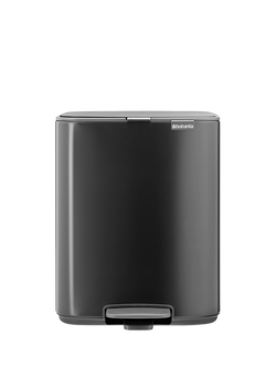 Brabantia Bo Pedal Bin, 12L, Matt Black