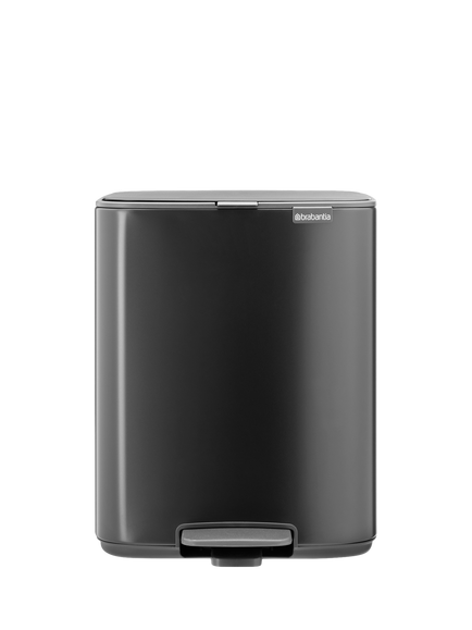 Brabantia Bo Pedal Bin, 12L, Matt Black