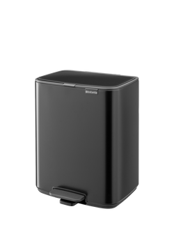 Brabantia Bo Pedal Bin, 12L - view 2, Matt Black