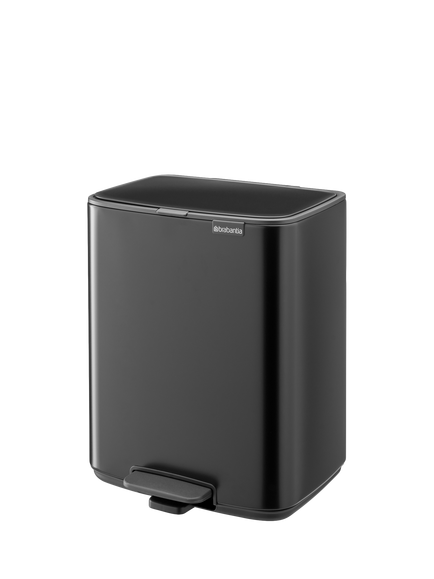 Brabantia Bo Pedal Bin, 12L - view 2, Matt Black
